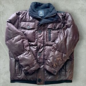 Bodiseng Lux Goose Down Jacket Unisex Small Merlot/Black EUC